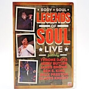 Body & Soul: Legends of Soul Live DVD James Brown Gladys Knight Ben E King 2008